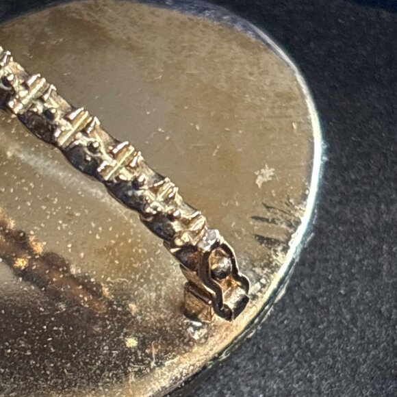 Vintage Oval Scarf Ring With Turquoise Marbled Stone & Gold-Tone Metal Backing - Picture 5 of 6